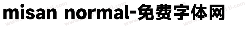 misan normal字体转换
